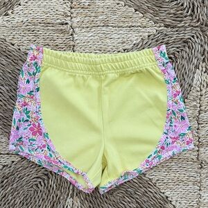 Bisby Yellow Floral Gym Shorts